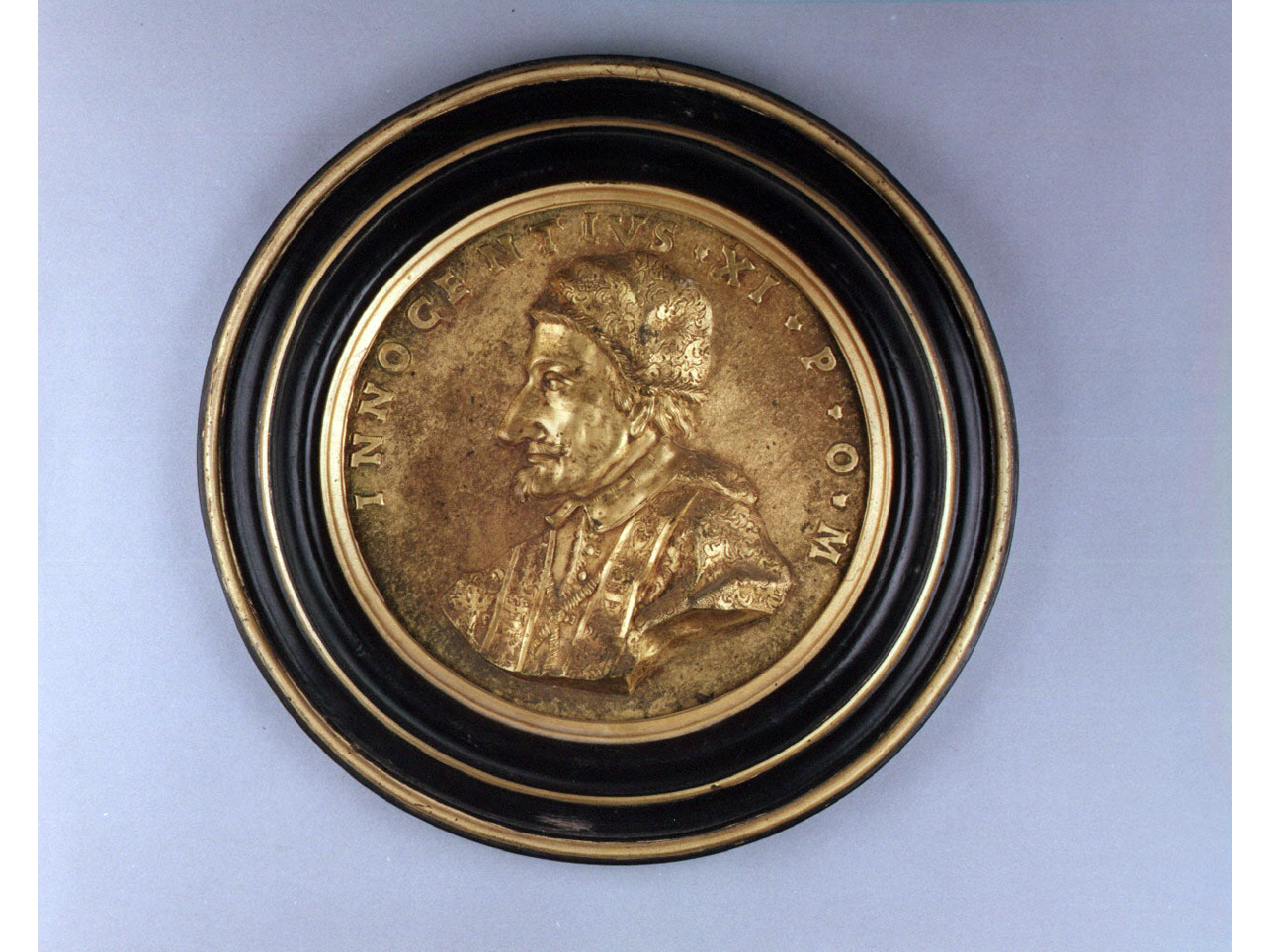 ritratto d'uomo (medaglia pontificia) - bottega romana (ultimo quarto sec. XVII)