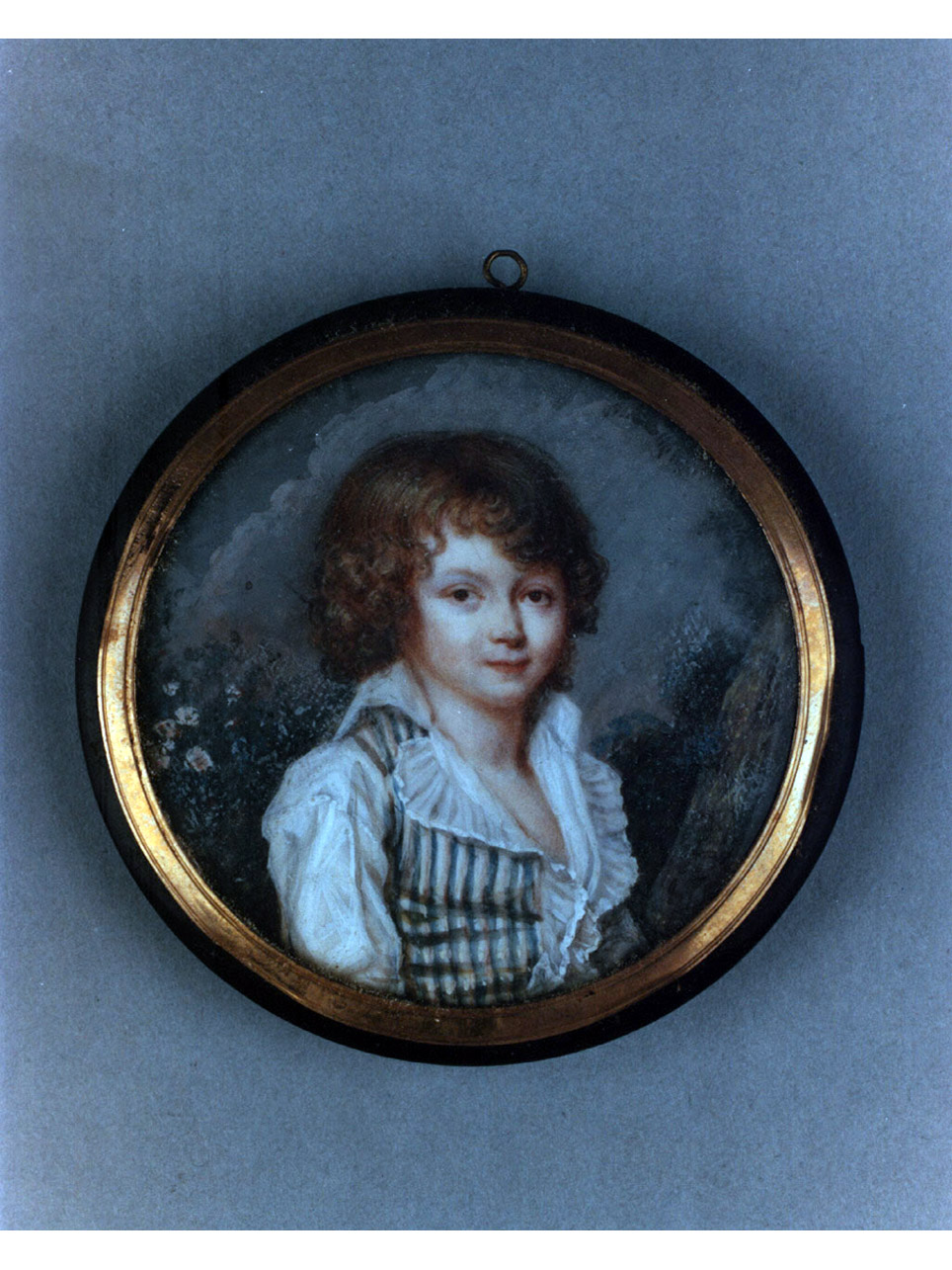 ritratto di bambino (coperchio) - bottega parigina (sec. XVIII)