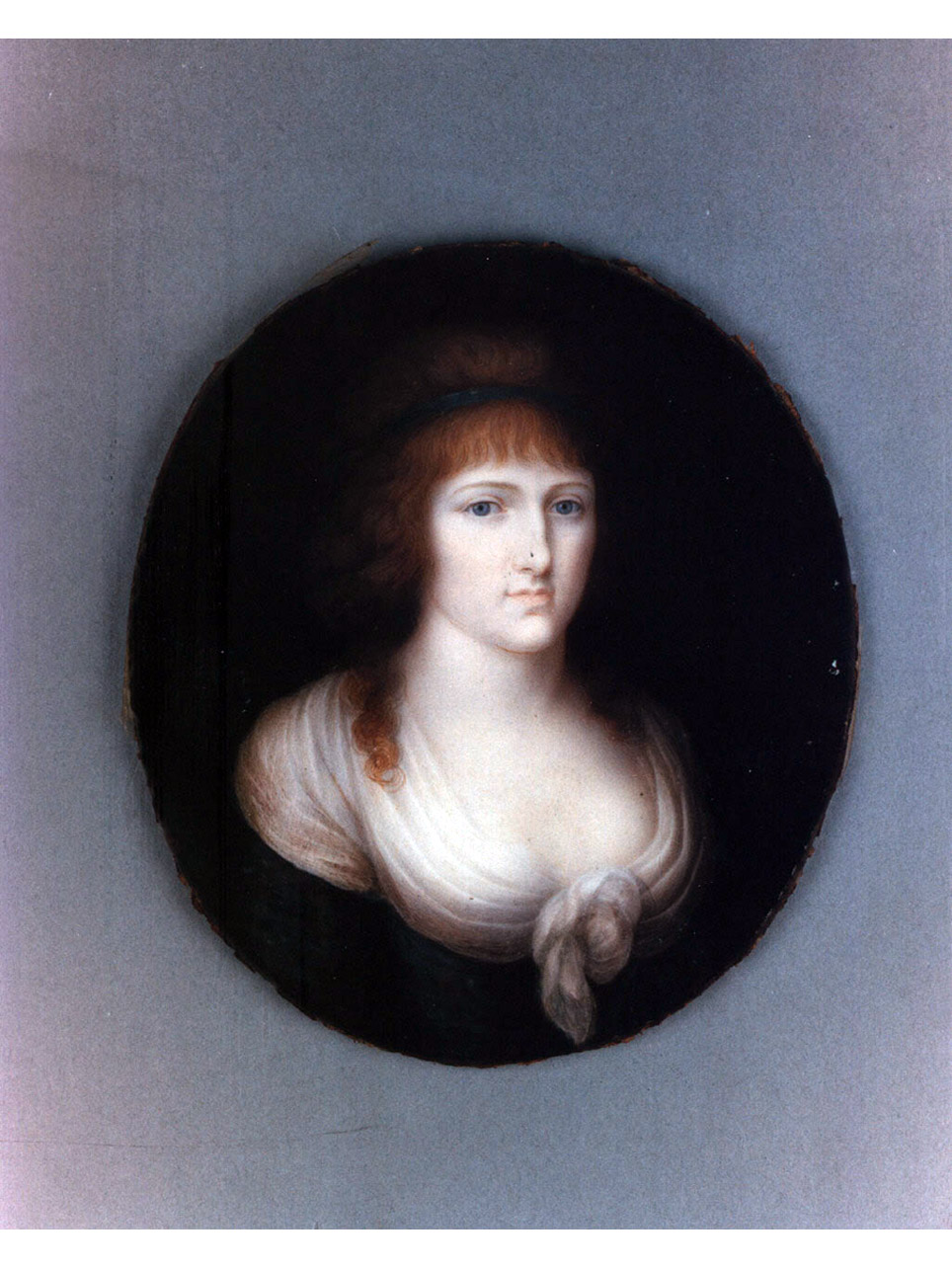 ritratto di donna (miniatura) - bottega francese (fine/inizio secc. XVIII/ XIX)