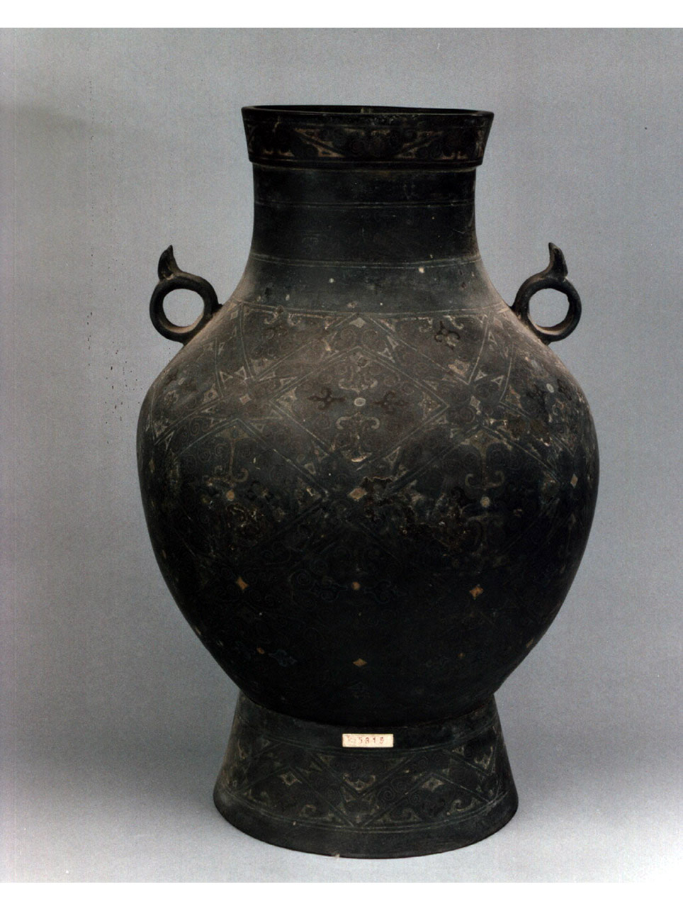 motivi decorativi geometrici (vaso) - manifattura cinese (secc. X/ XIII)