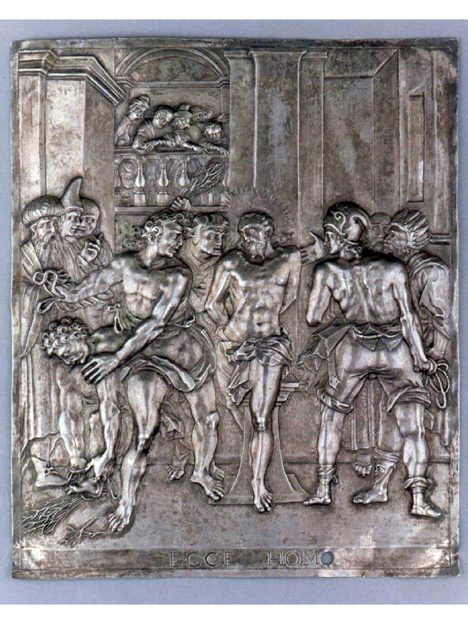 flagellazione di Cristo (placchetta) - bottega romana (inizio sec. XVI)