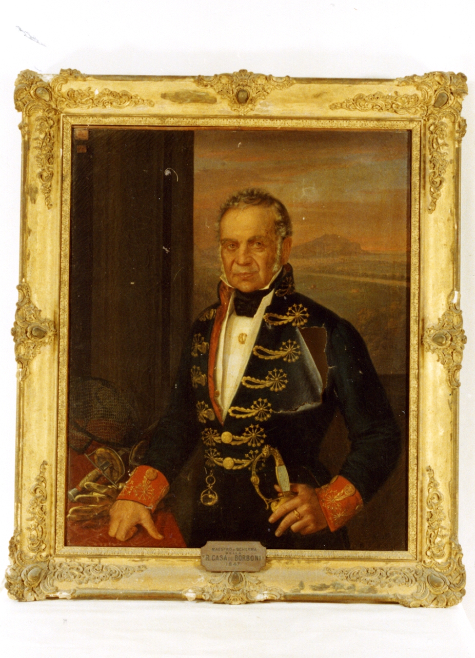 ritratto d'uomo (dipinto) di La Barbera Carlo (sec. XIX)