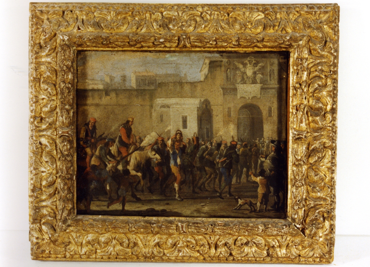 punizione di ladri ai tempi di Masaniello (dipinto) di Gargiulo Domenico detto Micco Spadaro (metà sec. XVII)
