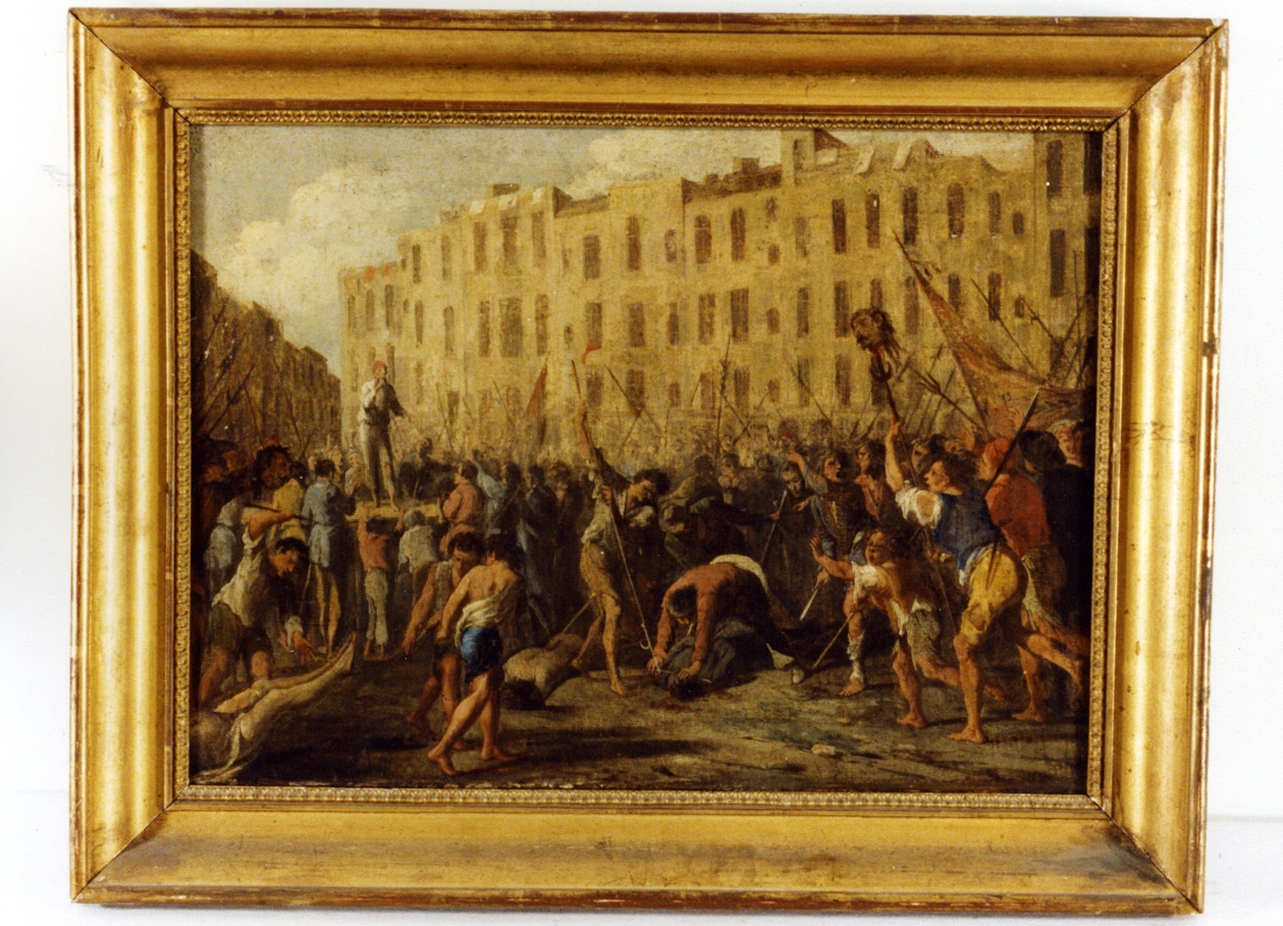 uccisione di don Giuseppe Carafa (dipinto) di Gargiulo Domenico detto Micco Spadaro (metà sec. XVII)