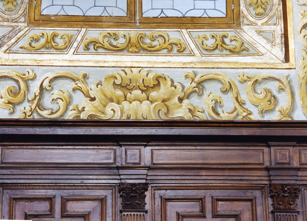 motivi decorativi a girali (dipinto) - ambito napoletano (fine sec. XVI)