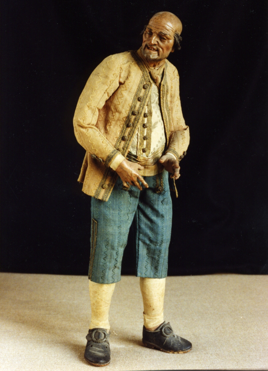 figura maschile (statuetta di presepio) - bottega napoletana (seconda metà sec. XVIII)