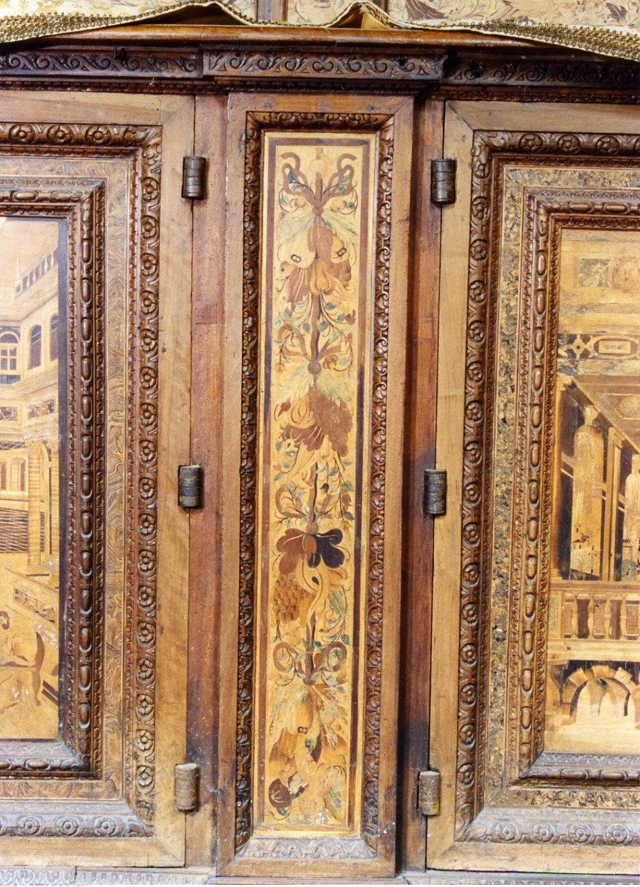 motivi decorativi floreali (lesena, serie) di Ducha Lorenzo (secc. XVI/ XVII)