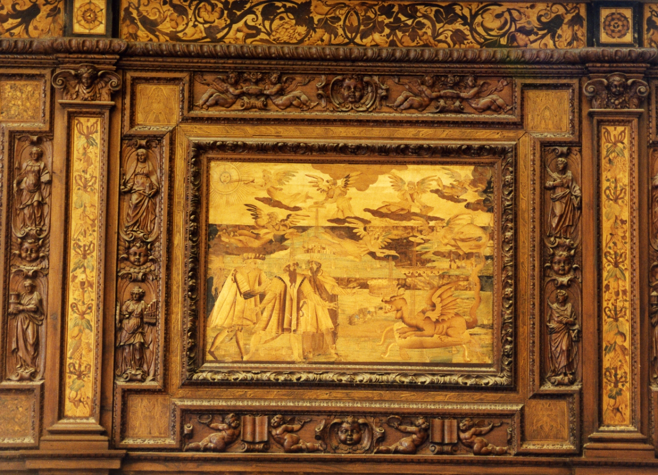 Santa Cecilia (cornice) di Ducha Lorenzo (secc. XVI/ XVII)