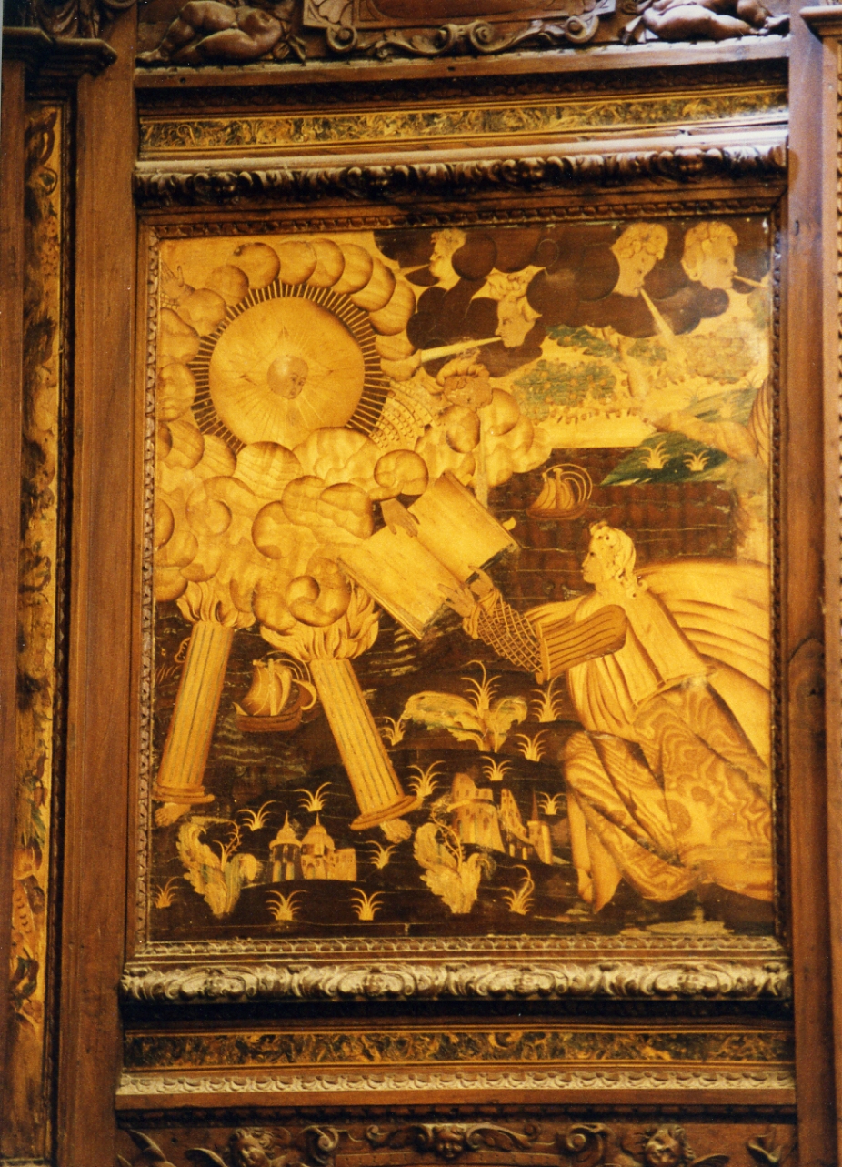 angelo (pannello) di Ducha Lorenzo (secc. XVI/ XVII)