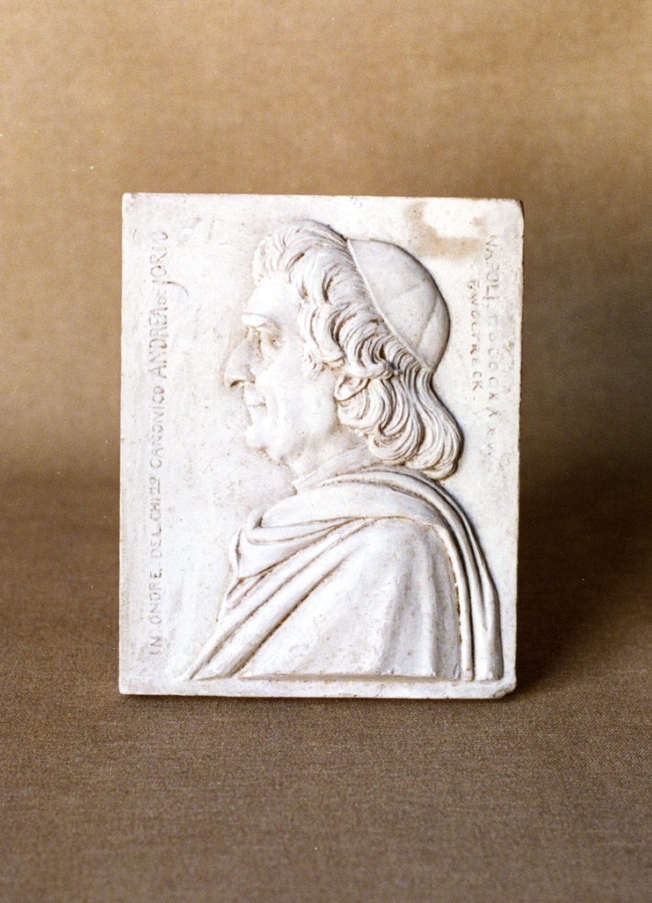 ritratto d'uomo (rilievo) - bottega italiana (sec. XIX)