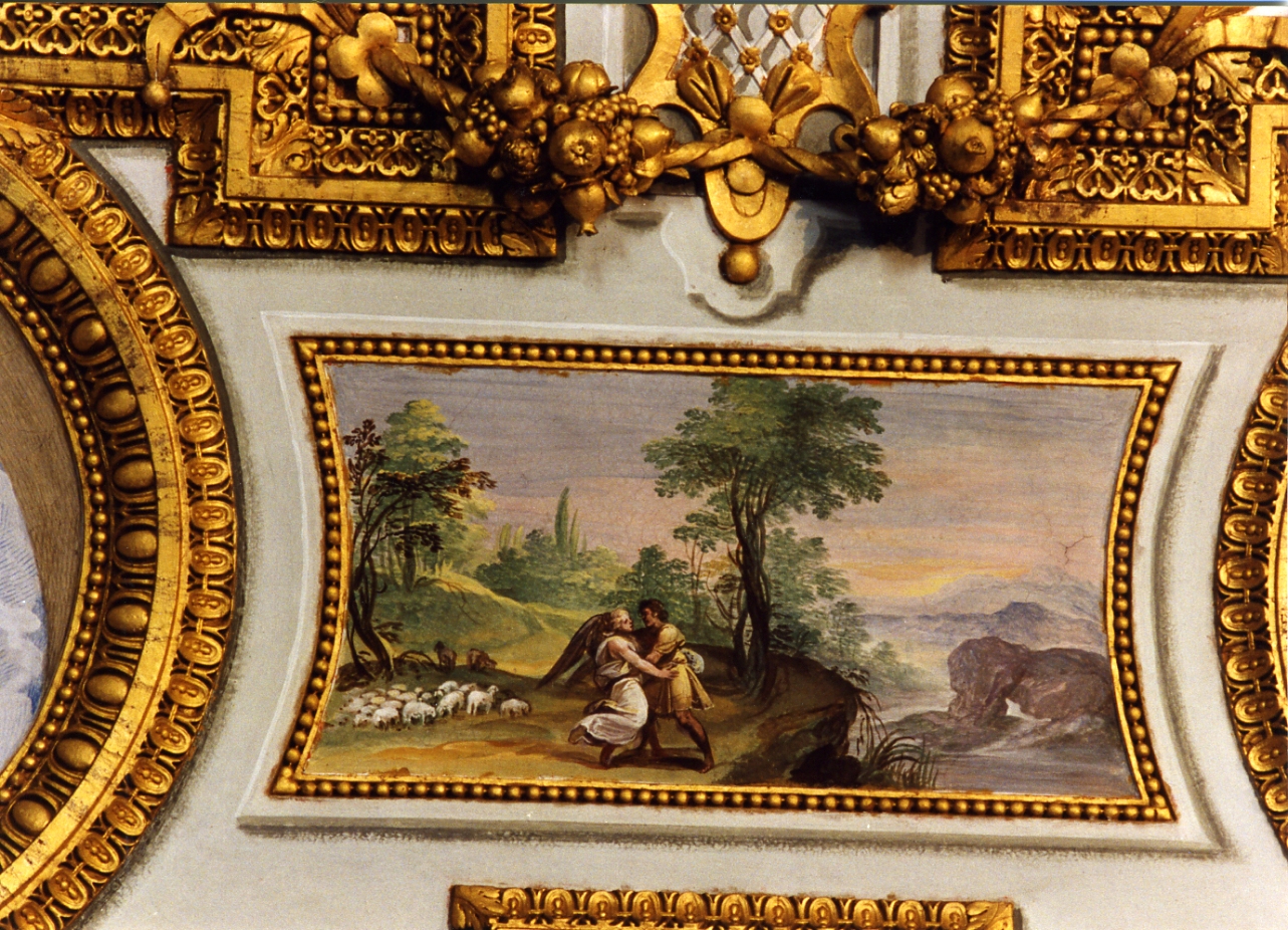 Giacobbe lotta con l'angelo (dipinto) di Cesari Giuseppe detto Cavalier d'Arpino (sec. XVI)