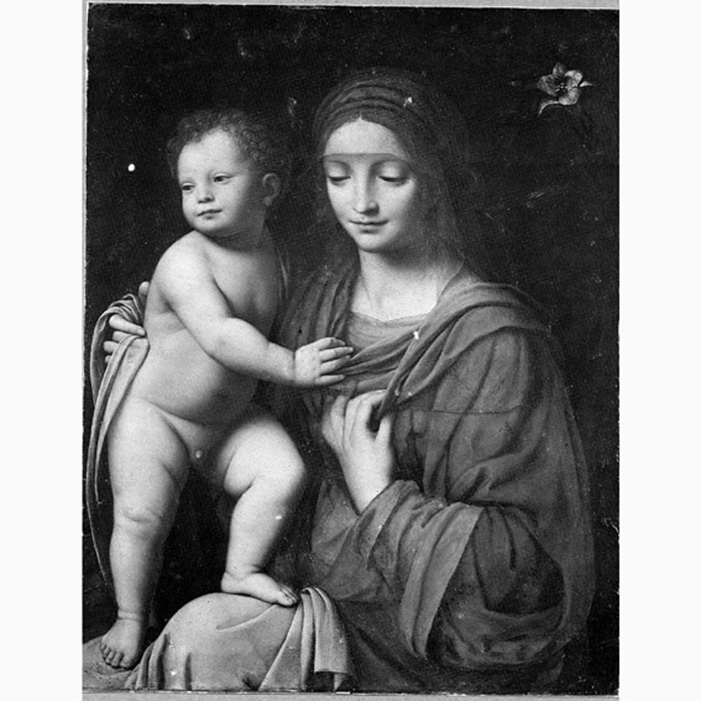 Madonna con Bambino (dipinto) di Luini Bernardino (sec. XVI)