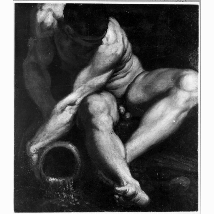 figura maschile (dipinto, opera isolata) di Carracci Annibale (sec. XVI)