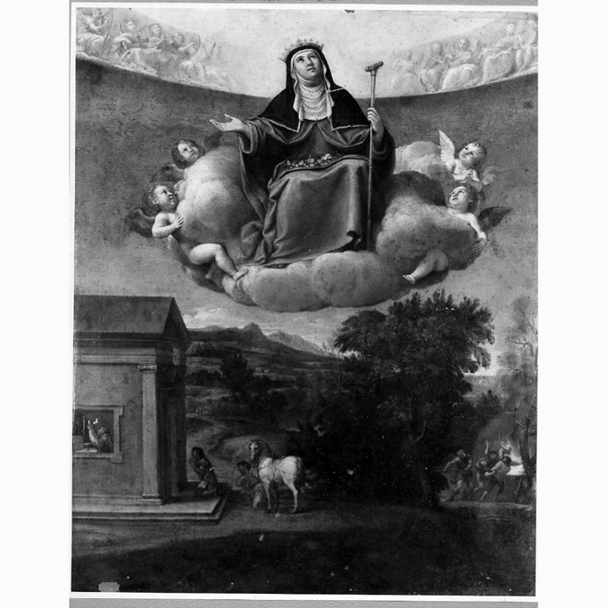 Santa Elisabetta (dipinto, opera isolata) di Albani Francesco (sec. XVII)