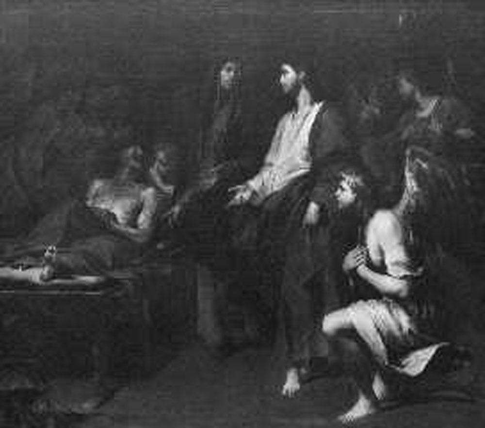 morte di San Giuseppe (dipinto) di Vaccaro Andrea (secondo quarto sec. XVII)