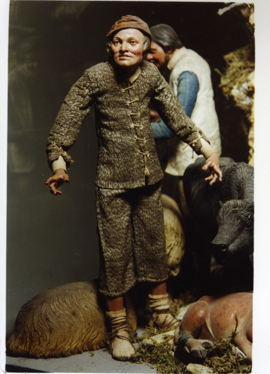 figura maschile (statuetta di presepio) - bottega napoletana (secc. XVIII/ XIX)