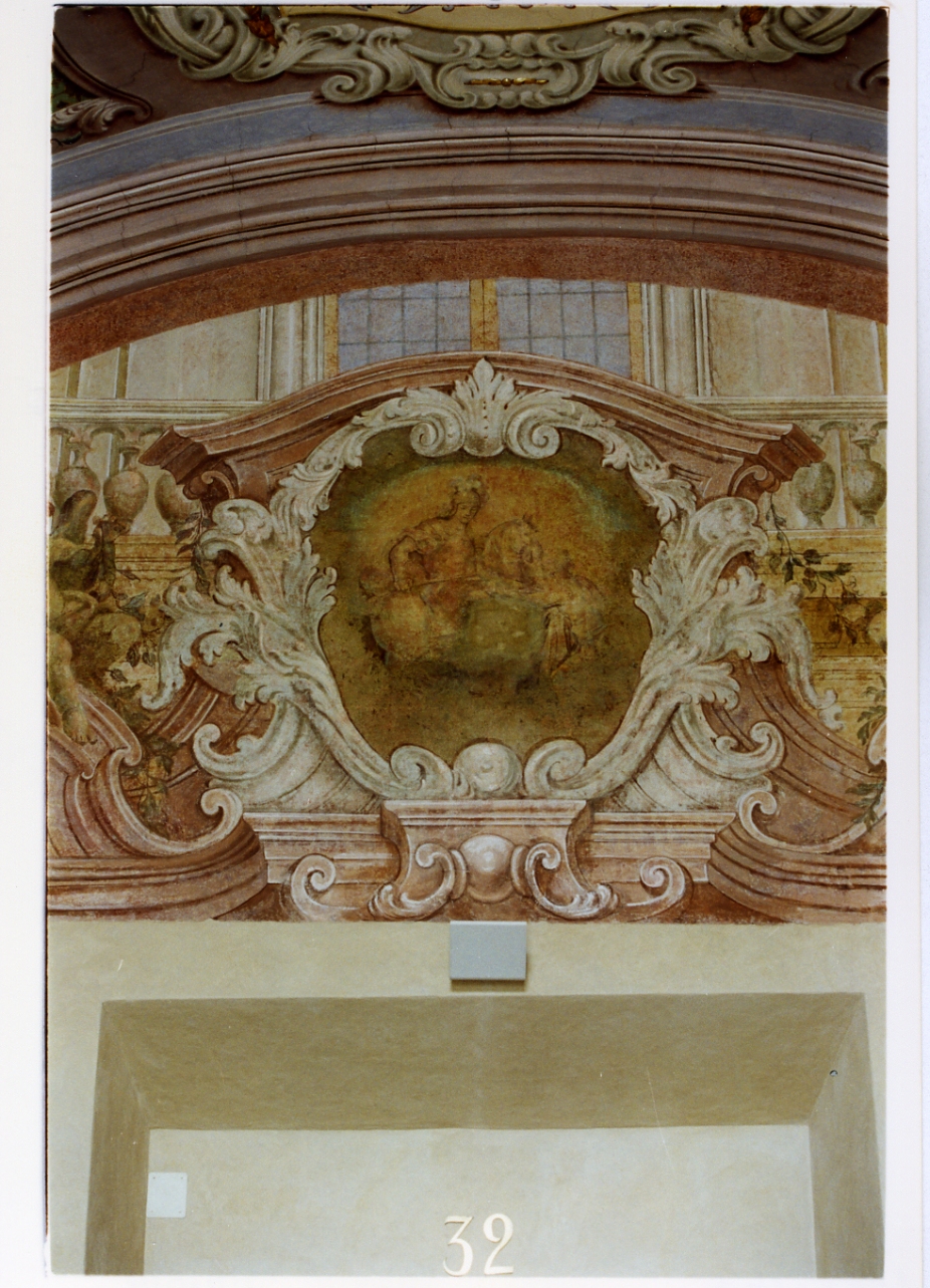 San Martino dona parte del mantello al povero (dipinto) di Gamba Crescenzo (sec. XVIII)