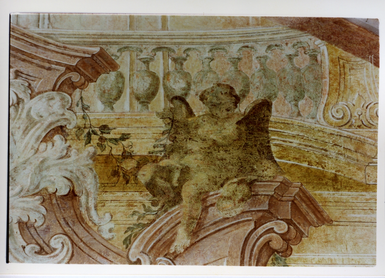 putto alato (dipinto) di Gamba Crescenzo (sec. XVIII)