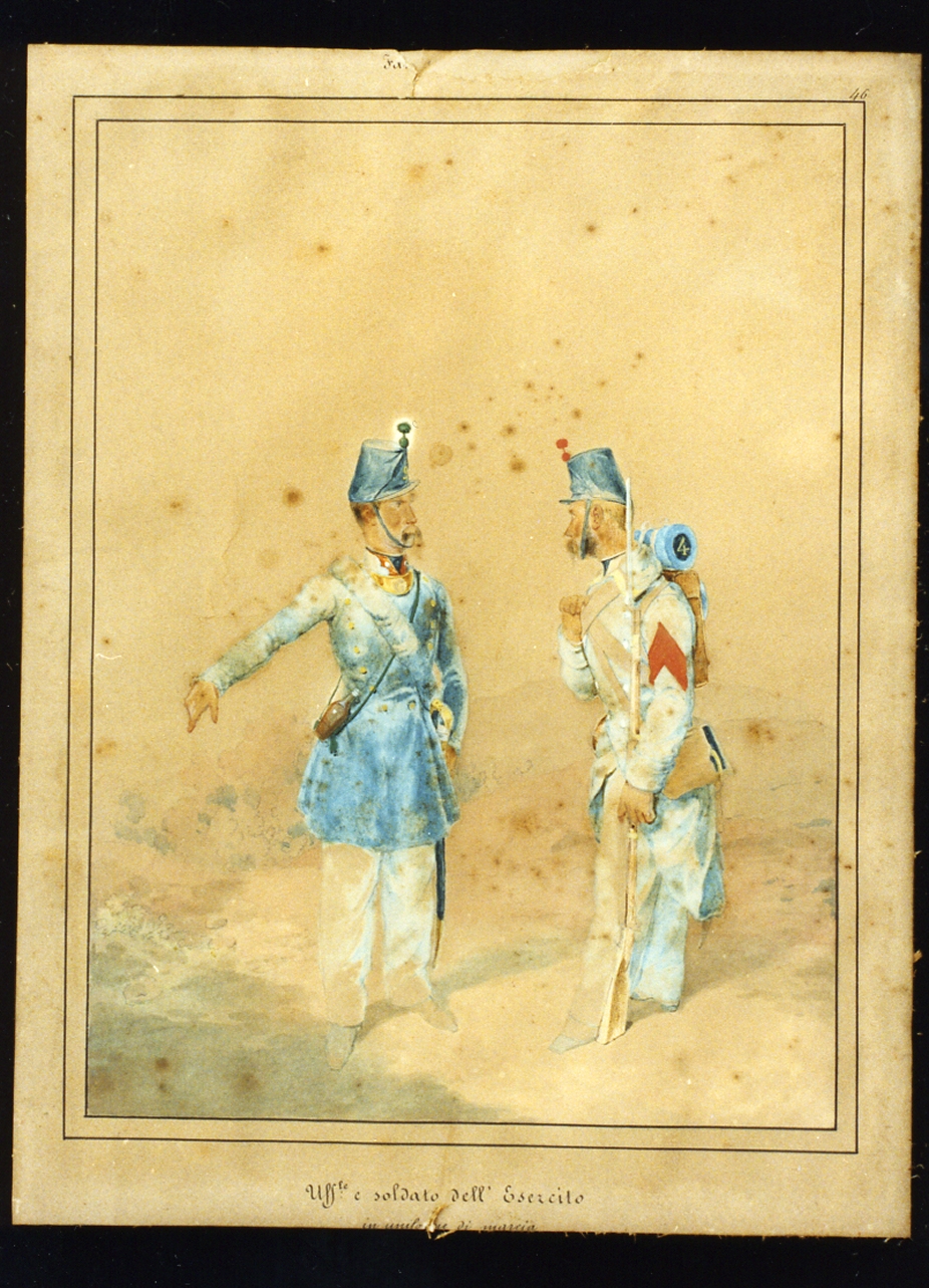 figure maschili (dipinto) - ambito napoletano (sec. XIX)