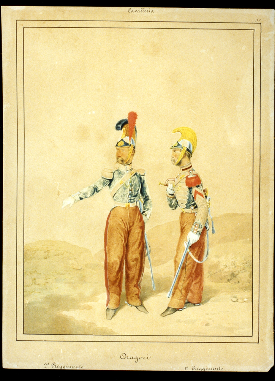 figure maschili (dipinto) - ambito napoletano (sec. XIX)