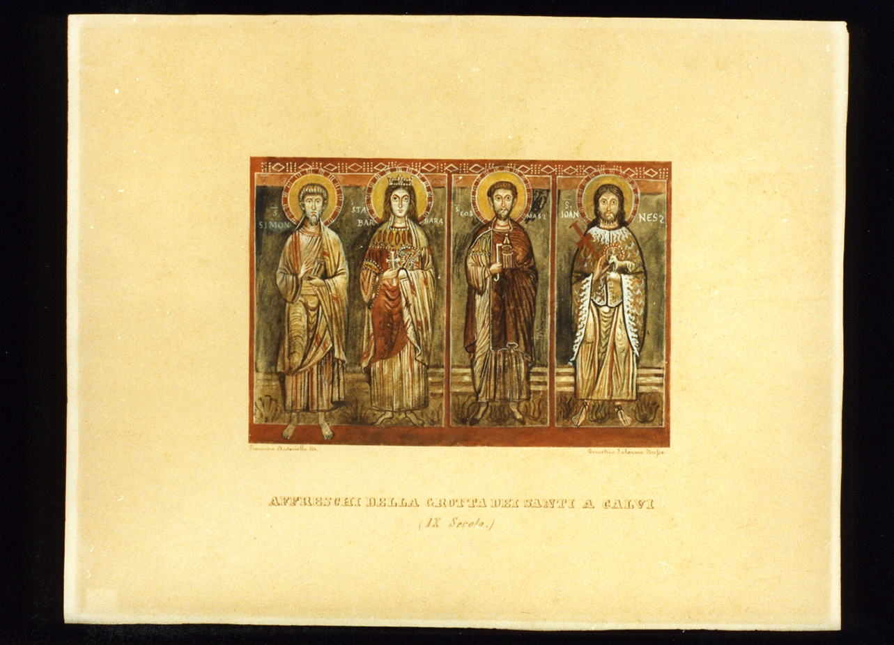 Santi (dipinto) di Autoriello Francesco (sec. XIX)