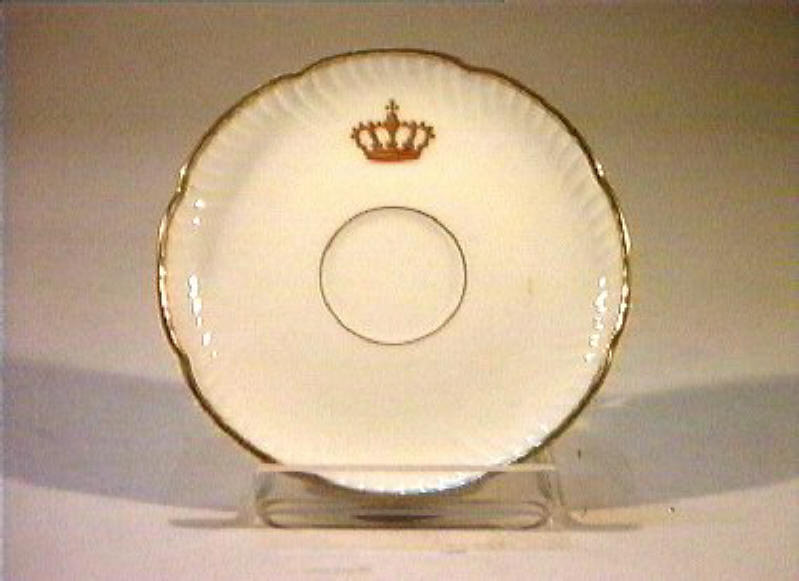 corona Savoia (piattino) - manifattura di Meissen (sec. XIX)