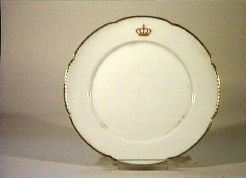 corona Savoia (piatto) - manifattura Richard-Ginori (sec. XIX)