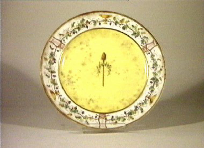 piatto - manifattura di Sèvres (secc. XVIII/ XIX)