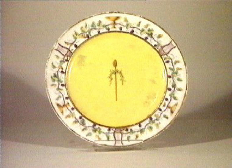 motivi decorativi (piatto) - manifattura di Sèvres (secc. XVIII/ XIX)