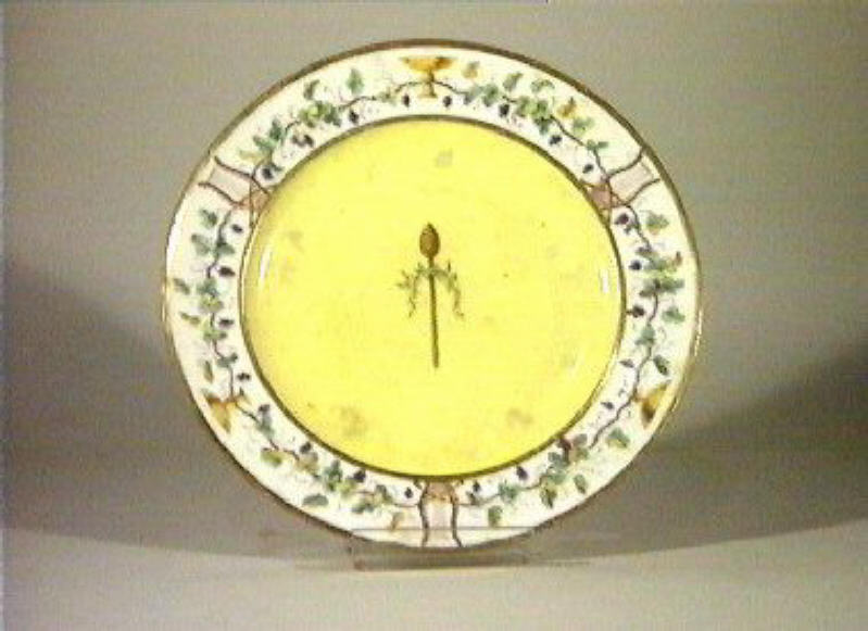 motivi decorativi (piatto) - manifattura di Sèvres (secc. XVIII/ XIX)