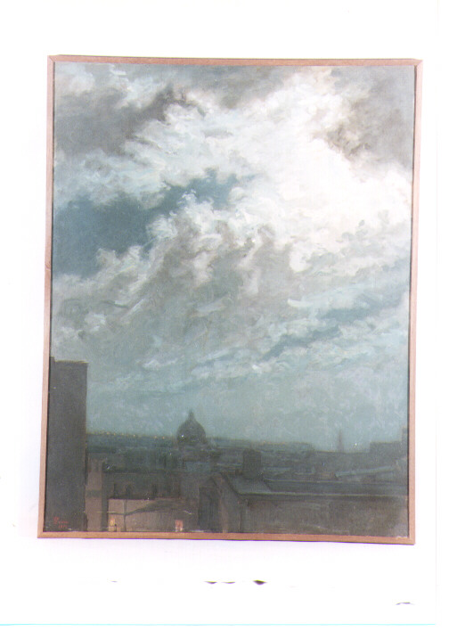 Immagini fugaci, veduta di città (dipinto) di Toma Gioacchino (sec. XIX)