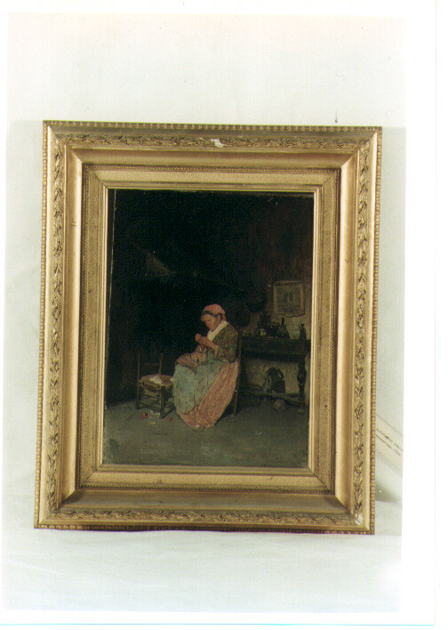 ritratto di donna (dipinto) di Costantini Giuseppe (sec. XIX)