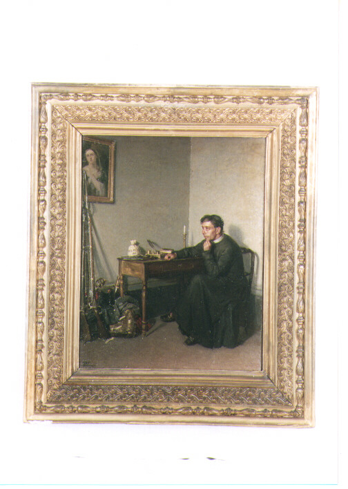 l'obolo di San Pietro, ritratto d'uomo (dipinto) di Toma Gioacchino (sec. XIX)