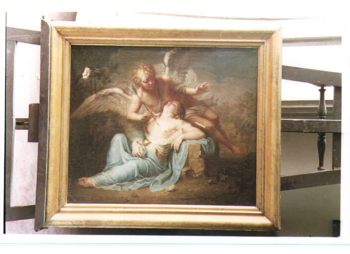Cupido e Psiche (dipinto) di Tischbein Johann Heinrich Wilhelm (inizio sec. XIX)