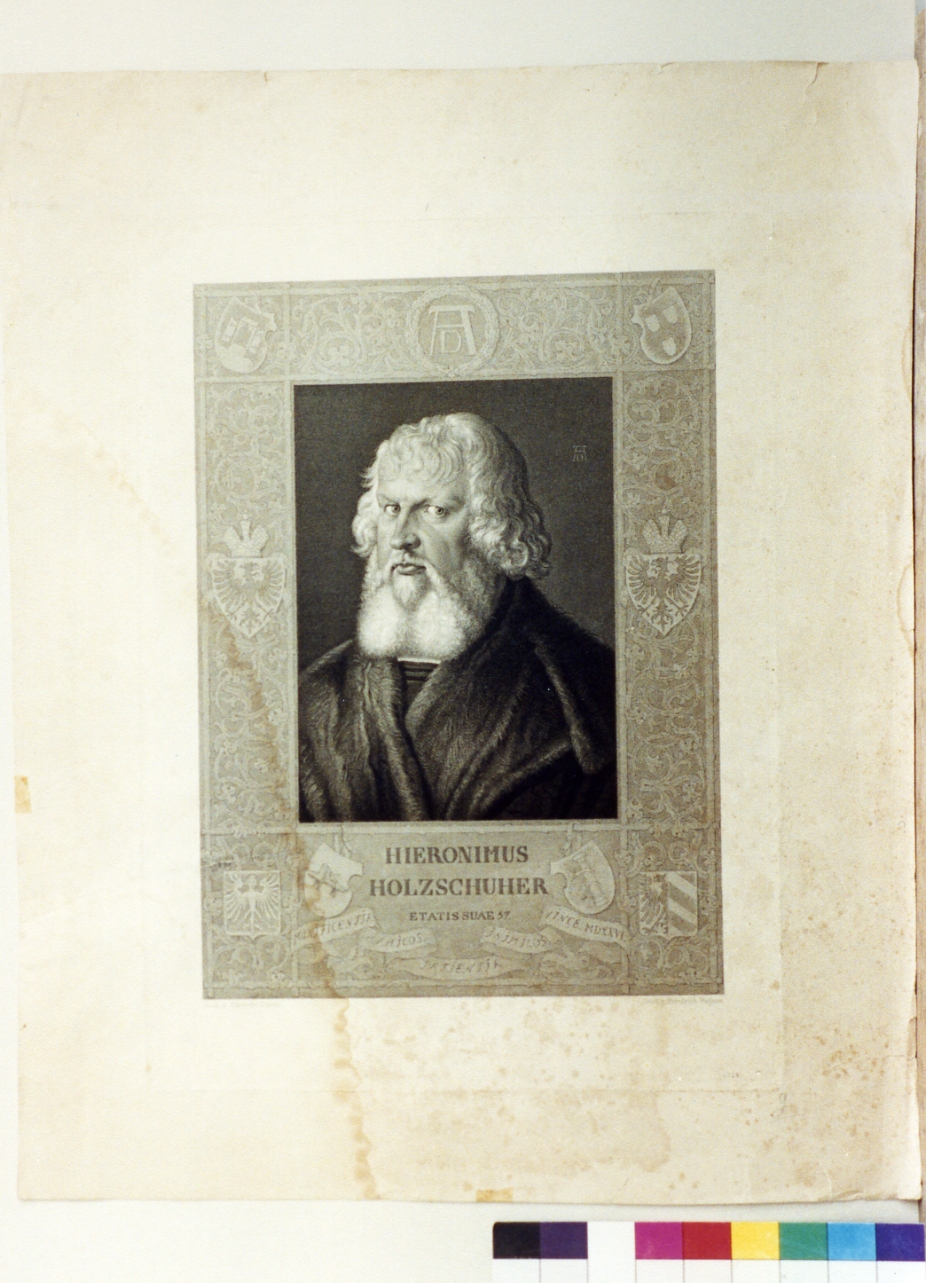 ritratto d'uomo (stampa) di Wagner Friedrich (sec. XIX)