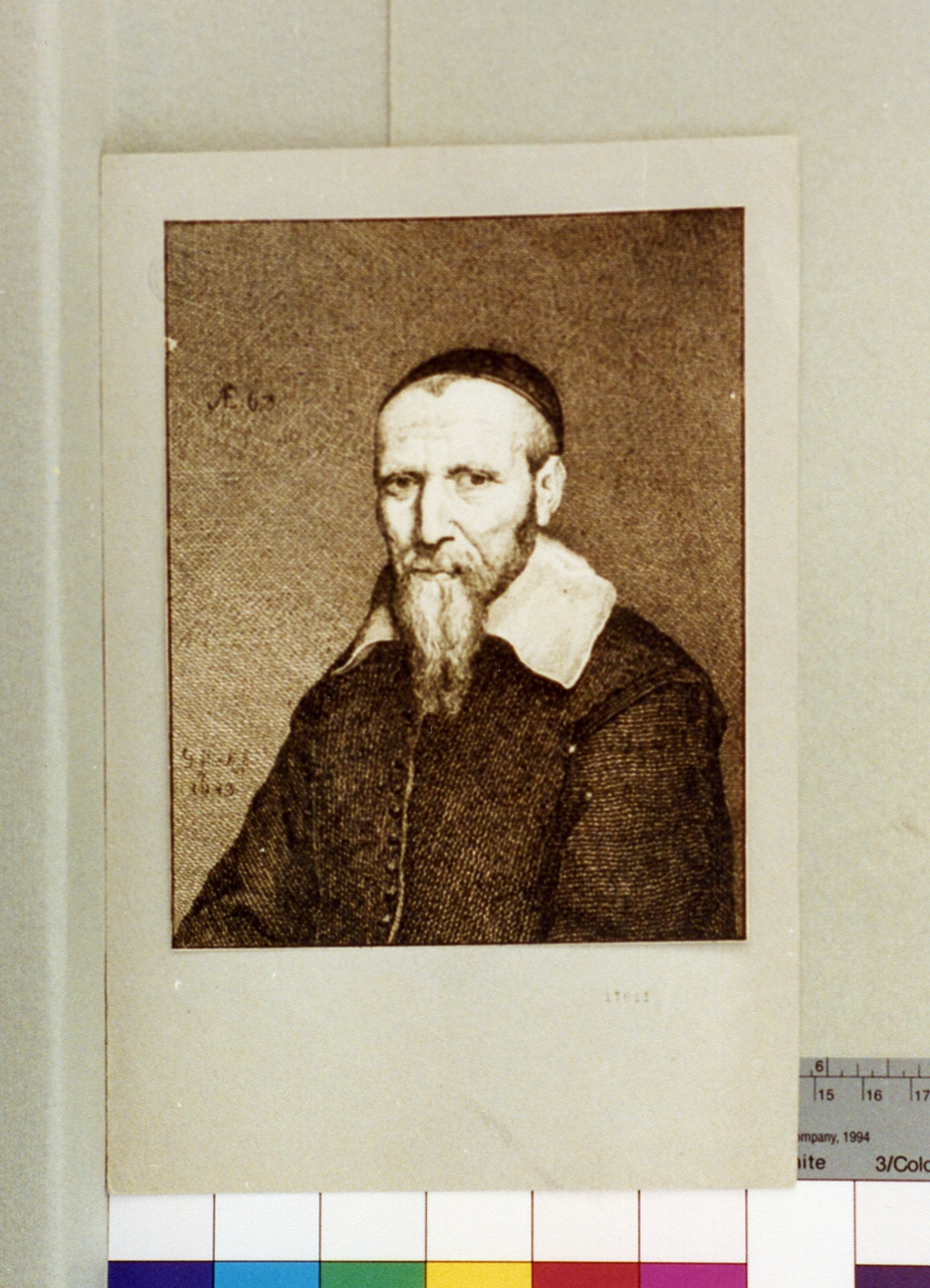 ritratto d'uomo (stampa) di Flinck Goveit (sec. XVII)