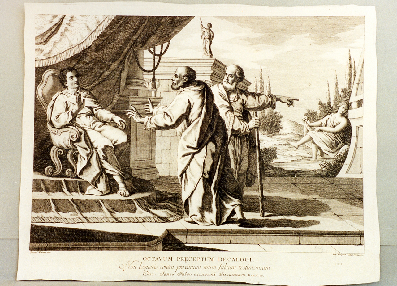 Susanna accusata dai vecchi (stampa) di Volpato Giovanni, Maggiotto Francesco (secc. XVIII/ XIX)