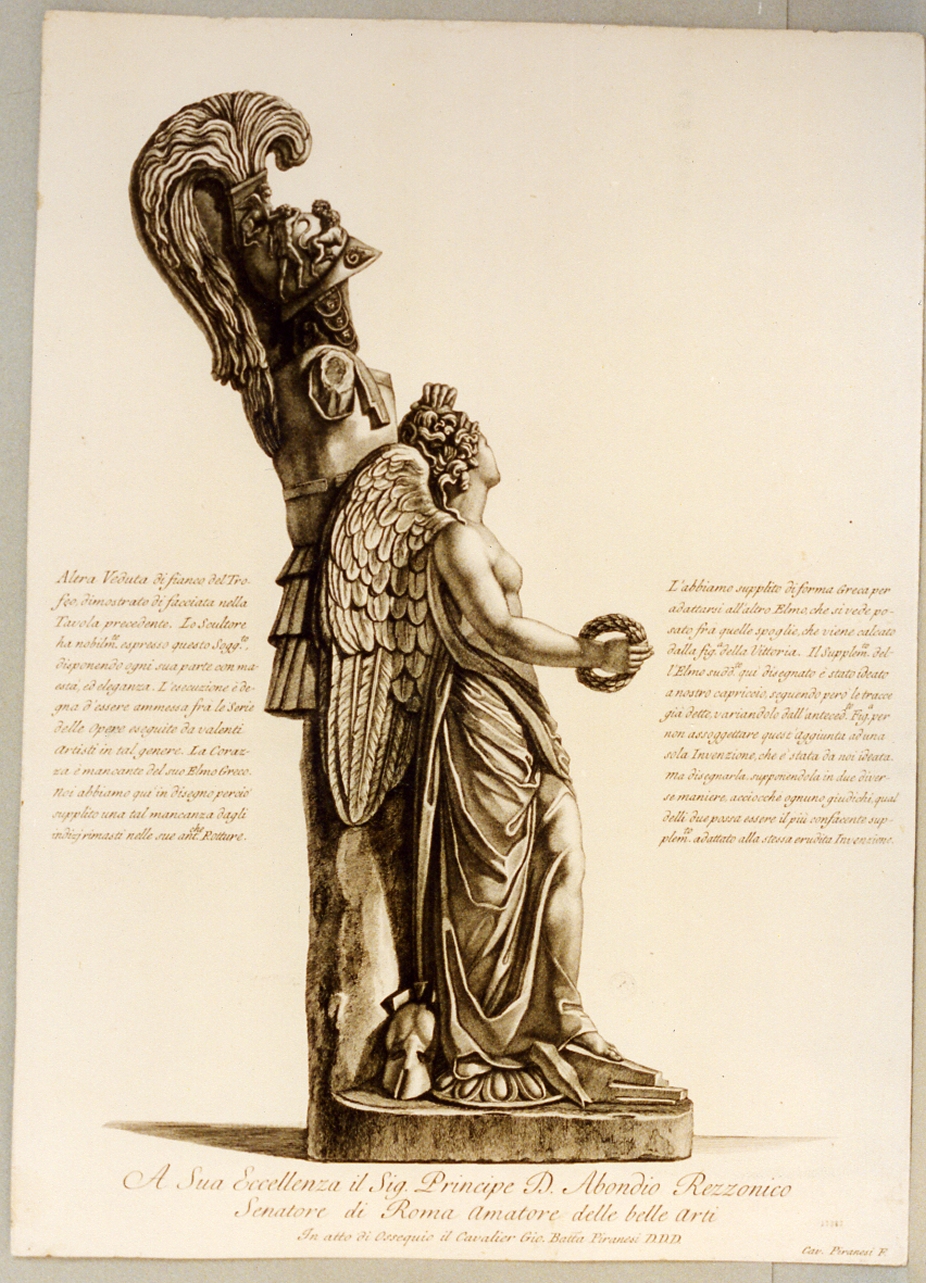 trofeo antico (stampa) di Piranesi Giovanni Battista (sec. XVIII)