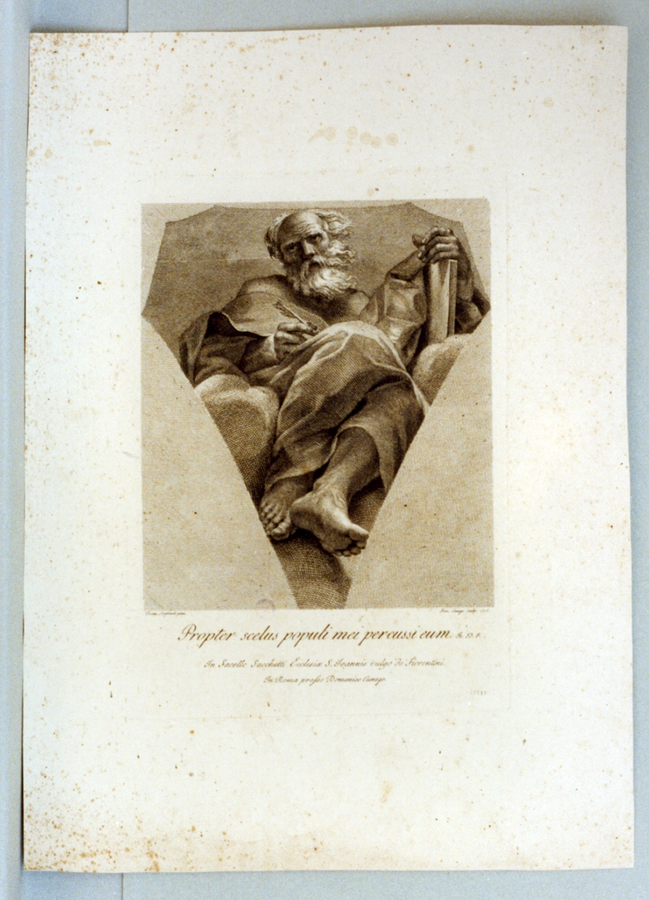 Isaia (stampa) di Cunego Domenico (sec. XVIII)