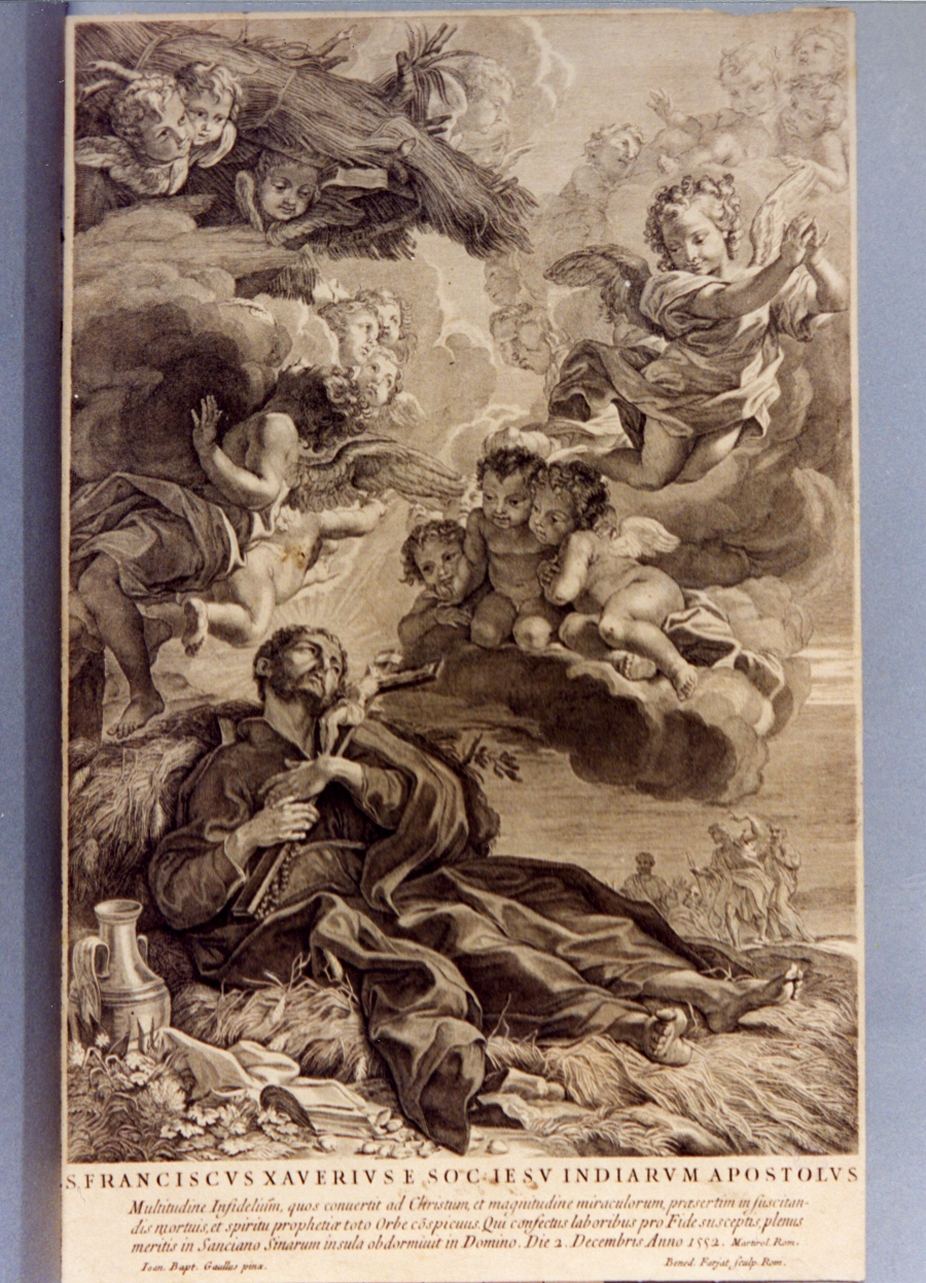 San Francesco Saverio (stampa) di Farjat Benoit (secc. XVII/ XVIII)