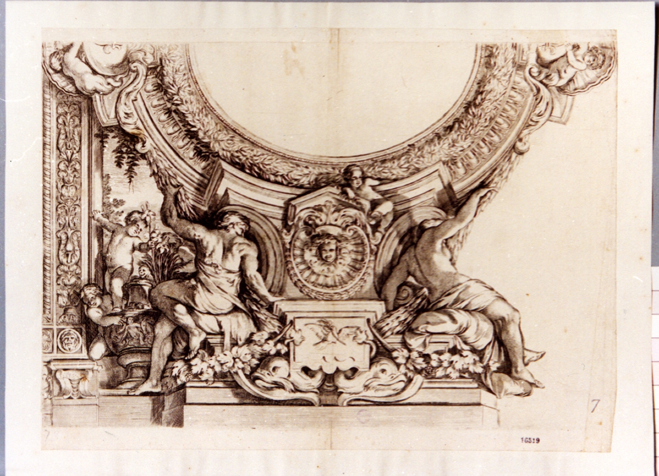 elementi decorativi (stampa) di Cesio Carlo (sec. XVII)