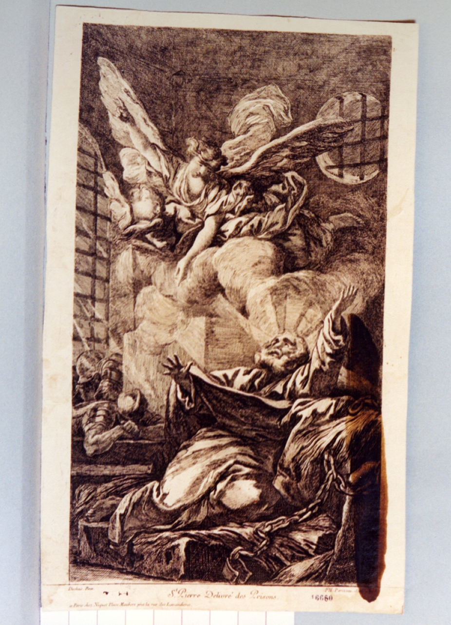 San Pietro in carcere (stampa) di Parizeau Philippe Louis (sec. XVIII)