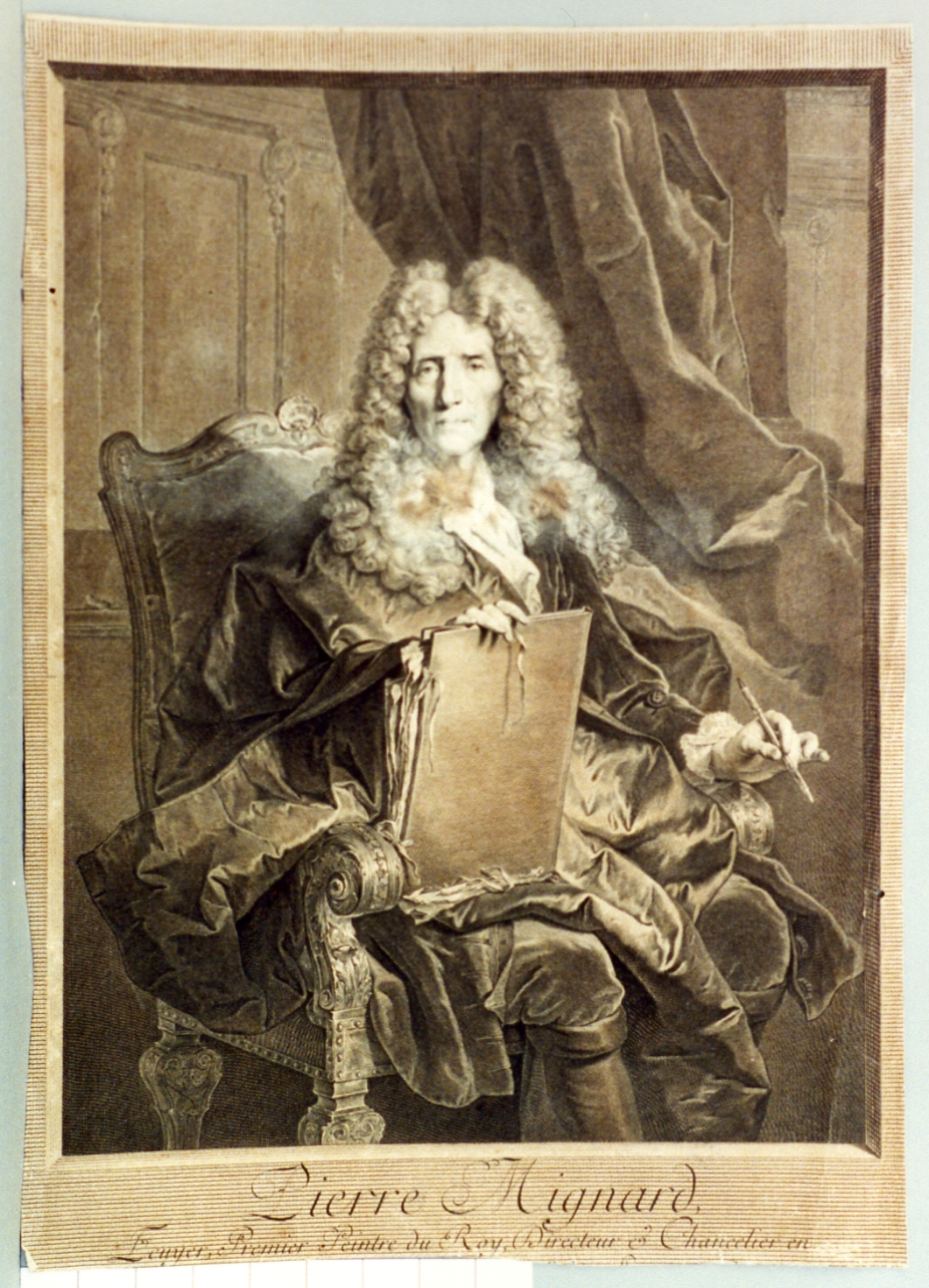 ritratto d'uomo (stampa) di Schmidt Georg Friedrich, Rigaud Hyacinthe (sec. XVIII)