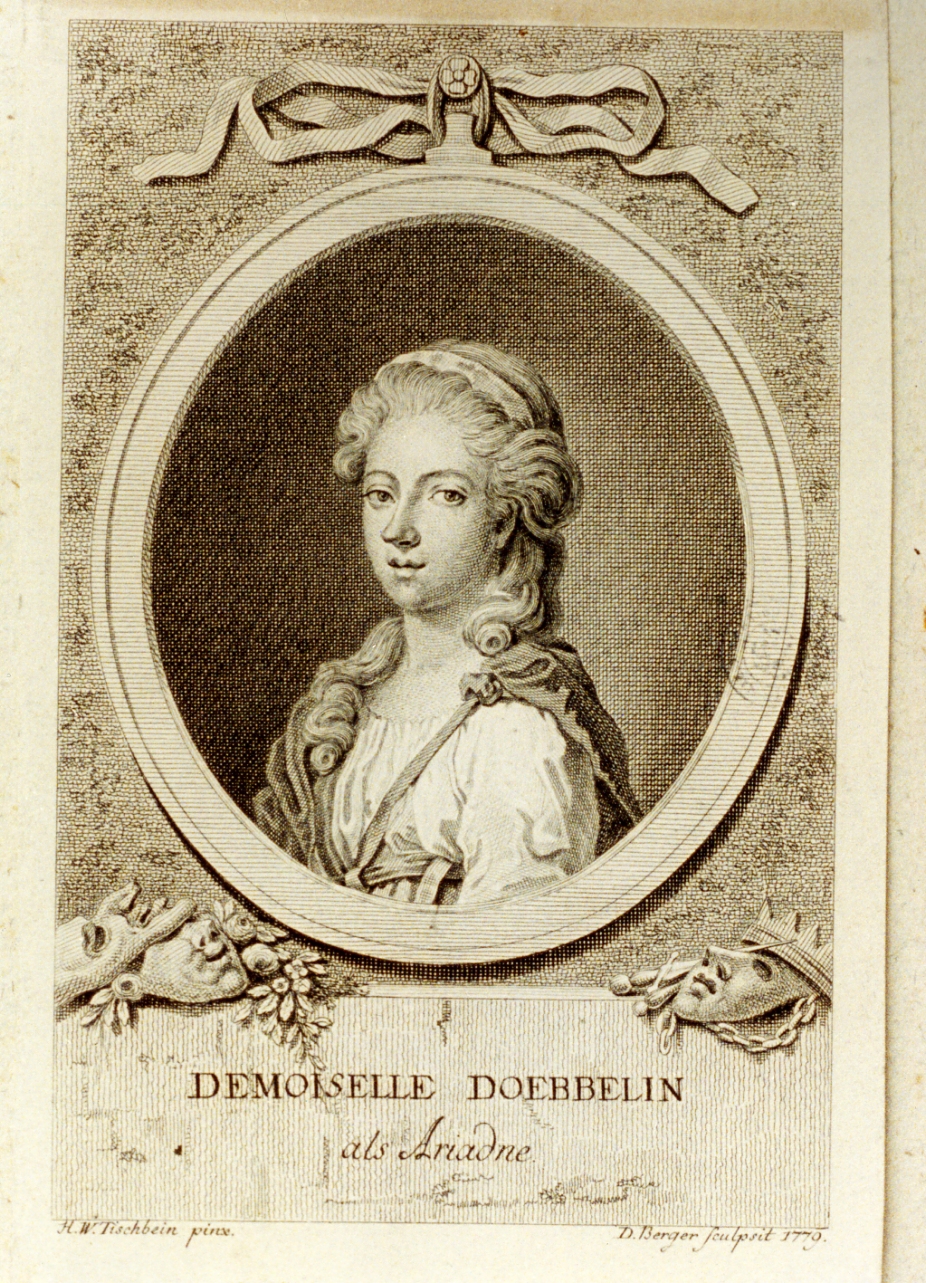 ritratto di donna (stampa) di Tischbein Johann Heinrich Wilhelm (sec. XVIII)