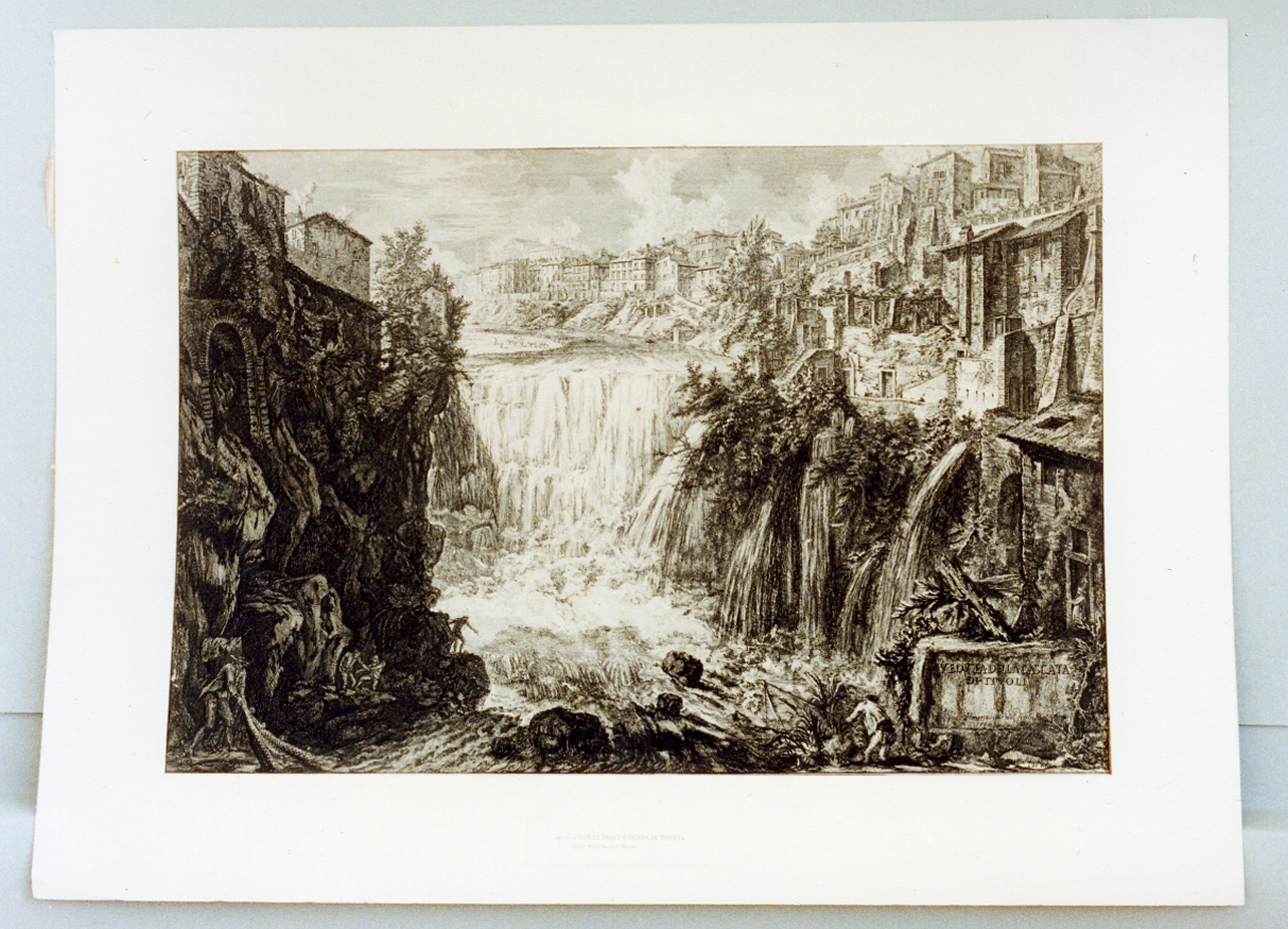 paesaggio (stampa tagliata) di Piranesi Giovanni Battista (sec. XVIII)