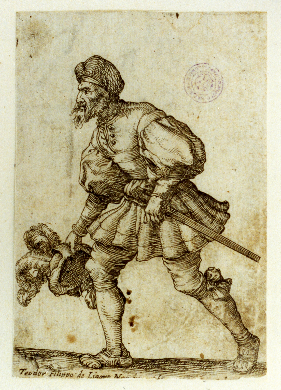 figura di soldato (stampa) - ambito italiano (sec. XVII)
