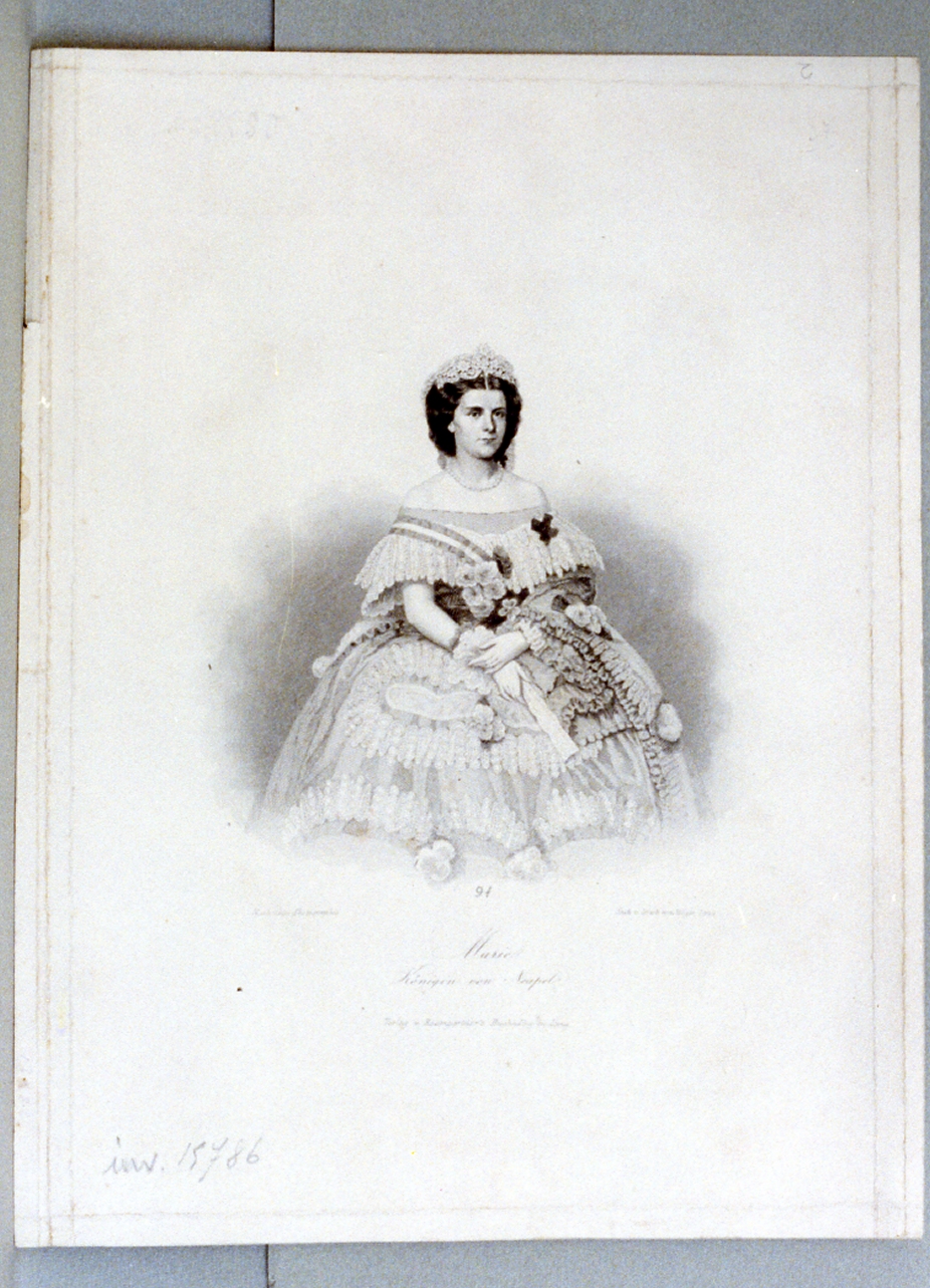 ritratto di Maria Sofia di Baviera stampa, post 1860 - 1892