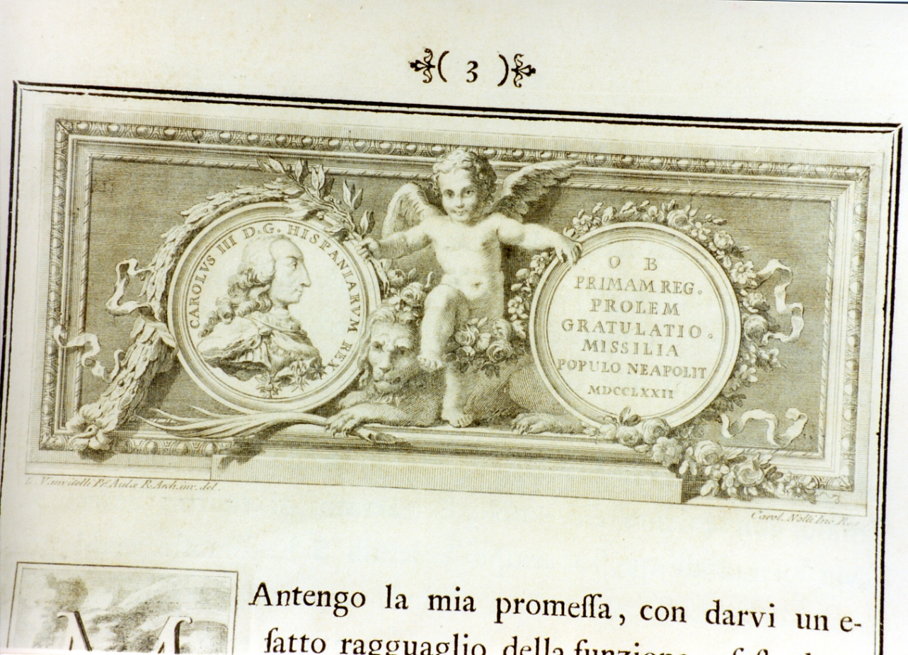 ritratto d'uomo (stampa) di Vanvitelli Luigi, Nolli Carlo (sec. XVIII)