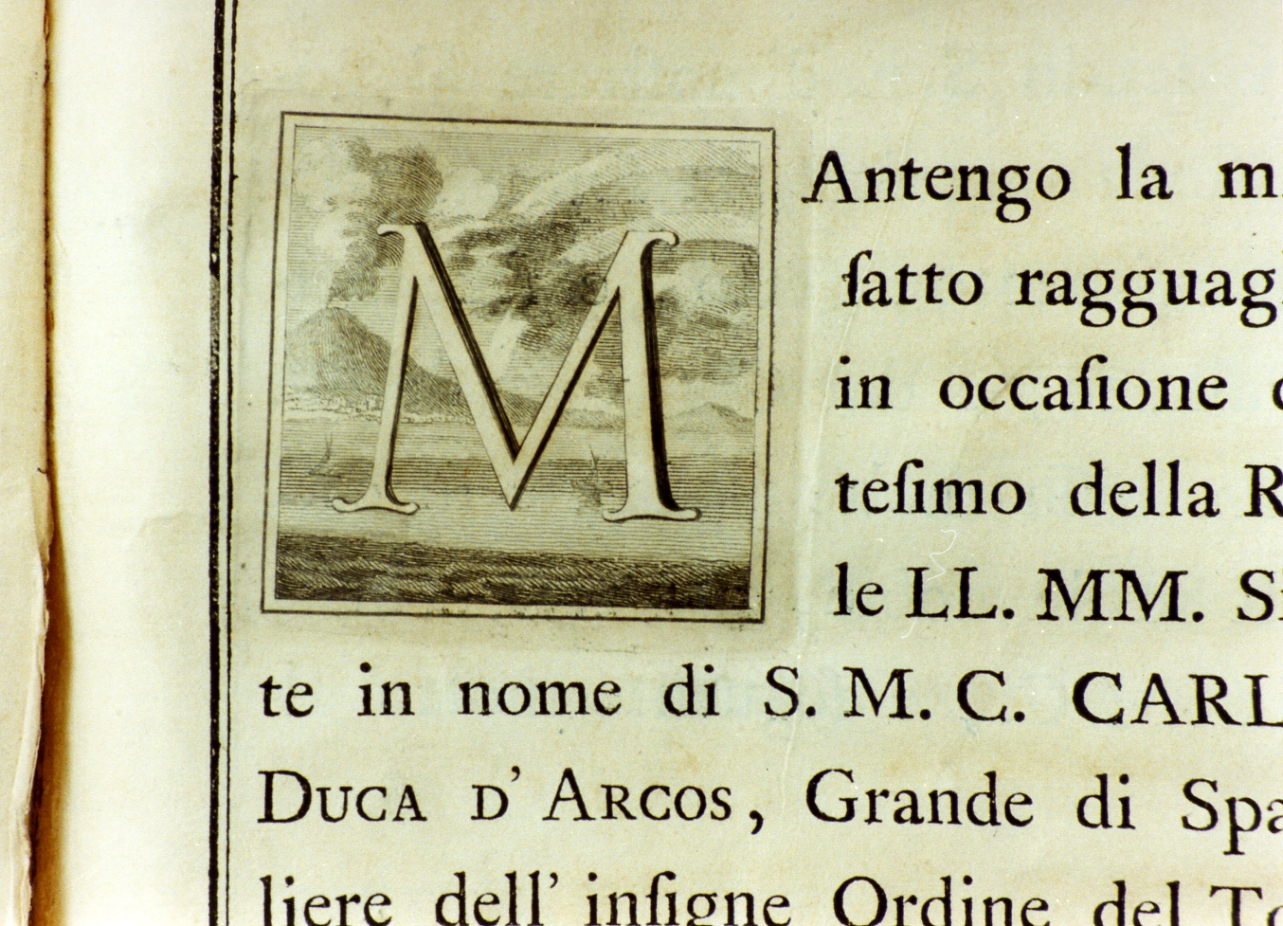 veduta della penisola sorrentina (stampa) - ambito napoletano (sec. XVIII)