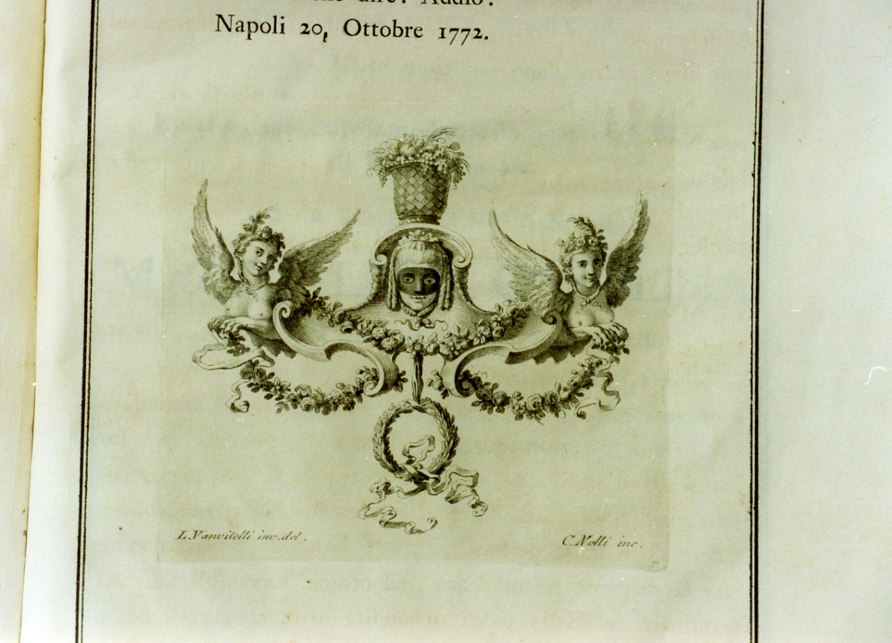 motivo decorativo floreale (stampa) di Vanvitelli Luigi, Nolli Carlo (sec. XVIII)